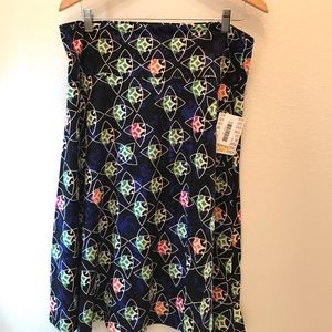 LuLaRoe 3XL Azure Skirt NWT